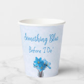 Iets blauw voordat ik Vrijgezellenfeest doe Papieren Bekers (Voorkant)