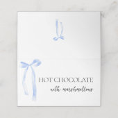 Iets blauw Vrijgezellenfeest Coquette Bow Buffet (Buitenkant ongevouwen)