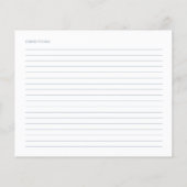 Iets blauw Vrijgezellenfeest recept Kaarten (Achterkant)