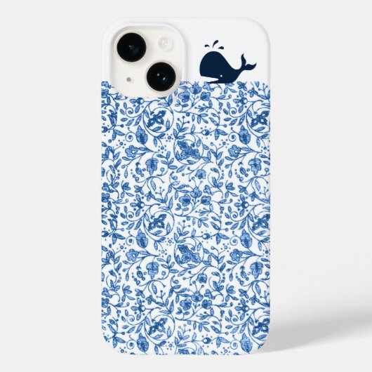 Iets blauw-walvis- flessenbakje Case-Mate iPhone case (Achterkant)