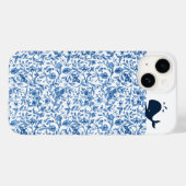 Iets blauw-walvis- flessenbakje Case-Mate iPhone case (Achterkant (horizontaal))