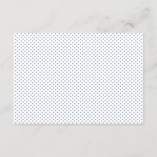 Iets blauw Waterverf bloemenbruiloft receptie Informatiekaartje (Achterkant)