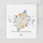 IETS BLAUW - Wedding Guest Table Numbers (Buitenkant ongevouwen)