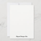 Iets Blauwe Bridal-doucheuitnodiging Kaart (Achterkant)