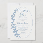 Iets blauwe vlinders Boho Chic Vrijgezellenfeest Kaart (Voorkant)