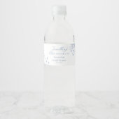 Iets Blauws Bruidsdouche Waterfles Etiket (Voorkant)
