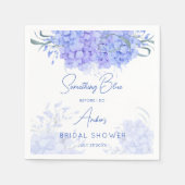 Iets blauws hydrangea bruidsmeisje gedrukt servet (Voorkant)