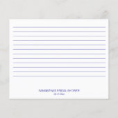 Iets blauws hydrangea bruiloftsreceptie recept (Achterkant)