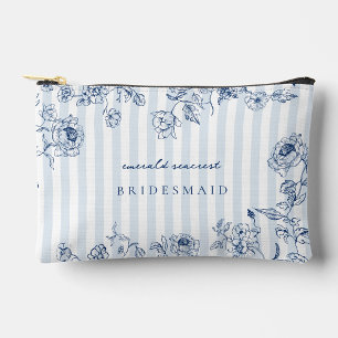 Iets Blauws Rits Make-uptas Bruiloftsgeschenk aan Etui