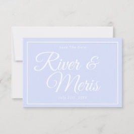 Iets Blauws Trouwkaart Save The Date Kaart