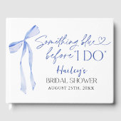 Iets Blue Bow Vrijgezellenfeest Brunch Gastenboek (Voorkant)