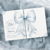 Iets Blue Bow Vrijgezellenfeest Kaart