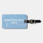 Iets Blue Crew Bagagelabel voor bruidsmeisjes (Voorkant horizontaal)