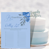 Iets Blue Floral Vrijgezellenfeest Wedding Game