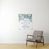 Iets Blue Hydrangea Vrijgezellenfeest Achtergrond Wandkleed (In situ)