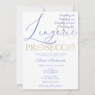 Iets Blue Lingerie & Prosecco Vrijgezellenfeest Kaart