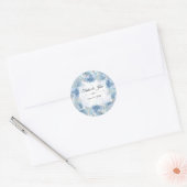 Iets Blue Wedding Collectie Ronde Sticker (Envelop)