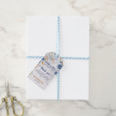 Iets Bluws voor ik doe Bruidsfeest Bloemen Cadeaulabel (Met Touw)