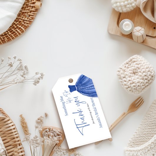 Iets Bluws voor ik Doe Trouwjurk Bruidsfeest Cadeaulabel