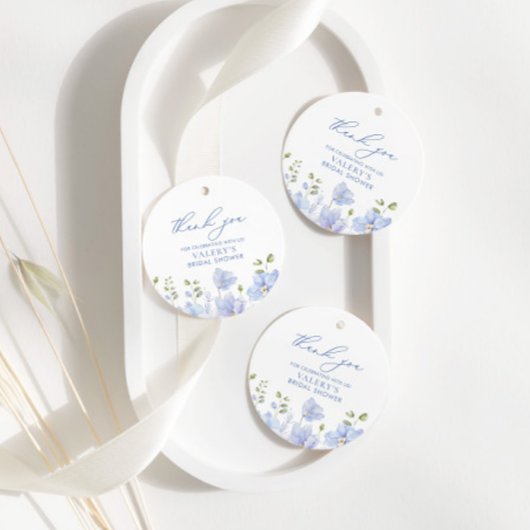 Iets Bluws Voor Ik Trouw Florale Bruidsborrel Bedankjes Labels