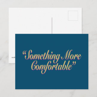 Iets comfortabeler Blauwgroen BG horizontaal Briefkaart