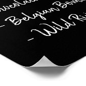 Iets dat is geleend, iets Brewed Beer Menu Poster (Hoek)