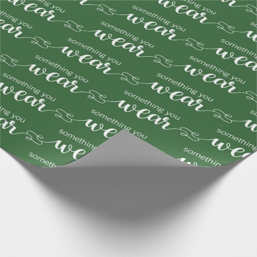 Iets dat je groene en witte feestdag Draag Cadeaupapier (Hoek)