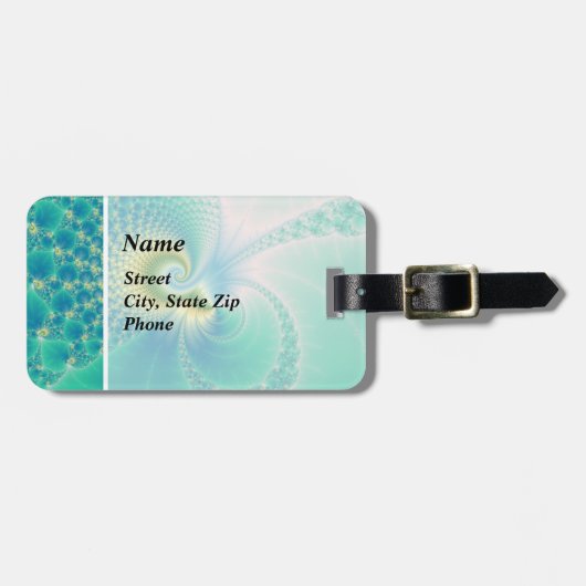 Iets Fishy - Fractal Art Bagagelabel (Voorkant horizontaal)