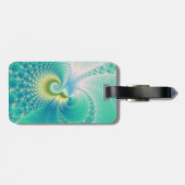 Iets Fishy - Fractal Art Bagagelabel (Achterkant horizontaal)