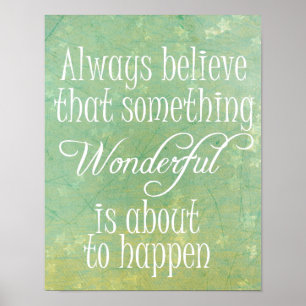 Iets groots positieve prijsbevestiging poster