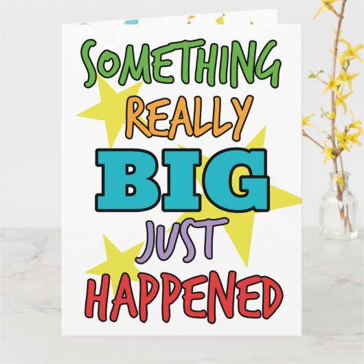 Iets heel groots Afstuderen gefeliciteerd Kaart (Gele Bloem)