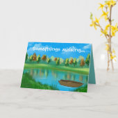 "Iets het missen… U!" meer Kaart (Gele Bloem)