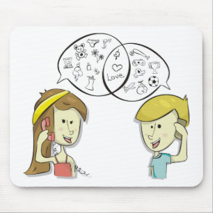 iets in de gewone Mousepad Muismat
