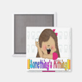 Iets is Mithing Girl Magneet (Voorkant / Achterkant)