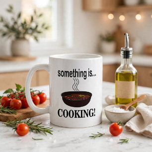 Iets koken Er Kookt Iets Koffiemok
