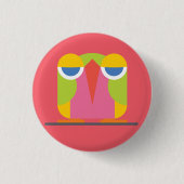 Iets moet ! geven ronde button 3,2 cm (Voorkant)