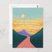 Iets moois - aanmoedigend Briefkaart (Voorkant / Achterkant)