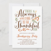 Iets om dankbaar voor te zijn Thanksgiving Kaart (Voorkant)