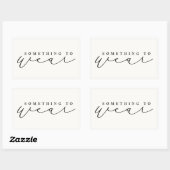 Iets om kerstavond/kerstcadeaus te Draag Rechthoekige Sticker (Vel)