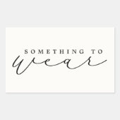 Iets om kerstavond/kerstcadeaus te Draag Rechthoekige Sticker (Voorkant)