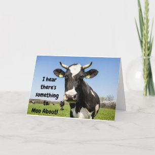 IETS OM "MOO OVER" ***21e *** VERJAARDAG Kaart