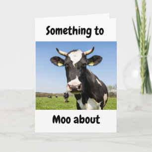IETS OM *MOO OVER* BROEDER VERJAARDAG KAART