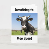 IETS OM OVER TE * MOO * KLEINZOON OP VERJAARDAG KAART (Voorkant)