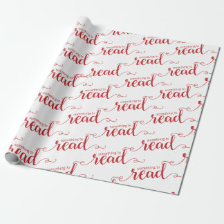 Iets om rood en wit omslagpapier te lezen cadeaupapier
