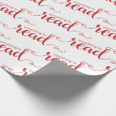 Iets om rood en wit omslagpapier te lezen cadeaupapier (Hoek)