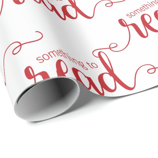 Iets om rood en wit omslagpapier te lezen cadeaupapier (Rol Hoek)