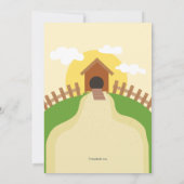 Iets om te kraaien over zwangerschapsaankondiging aankondiging (Achterkant)