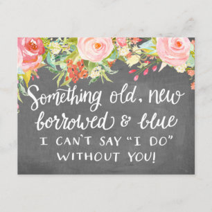Iets Ouds New Borroding Bridesmaid Kaart