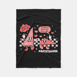 Iets over dit voelt juist Wiskunde Teacher Vale Fleece Deken