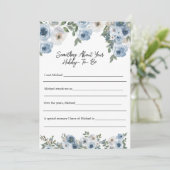 Iets over Hubby Vrijgezellenfeest Game Kaart (Staand voorkant)